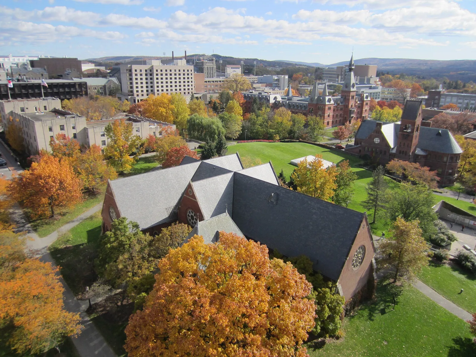 Cornell University from McGraw Tower — Ithaca airbnb marketing