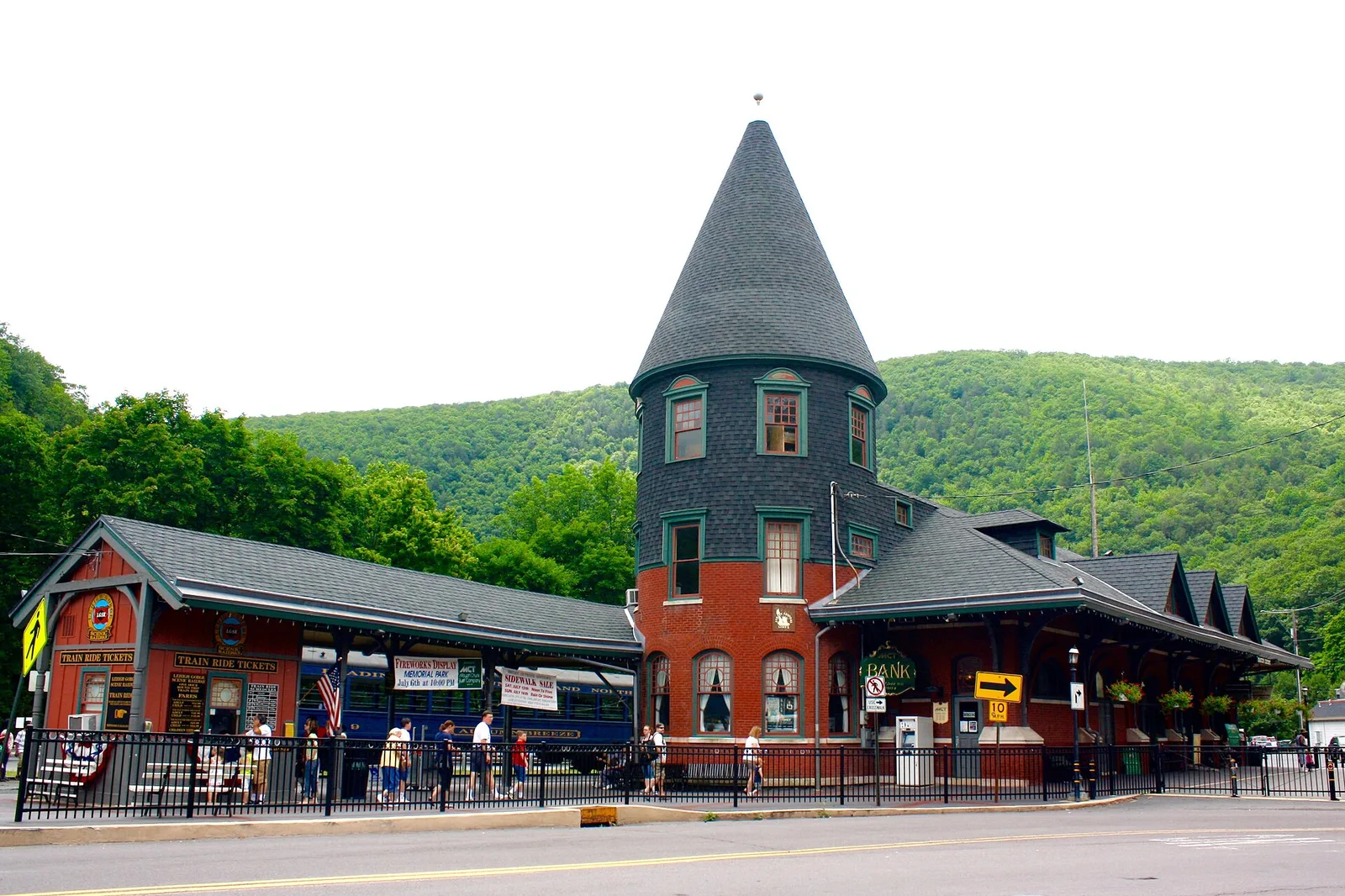 Central Railroad of New Jersey Station, Jim Thorpe, PA 01 — Jim Thorpe airbnb marketing
