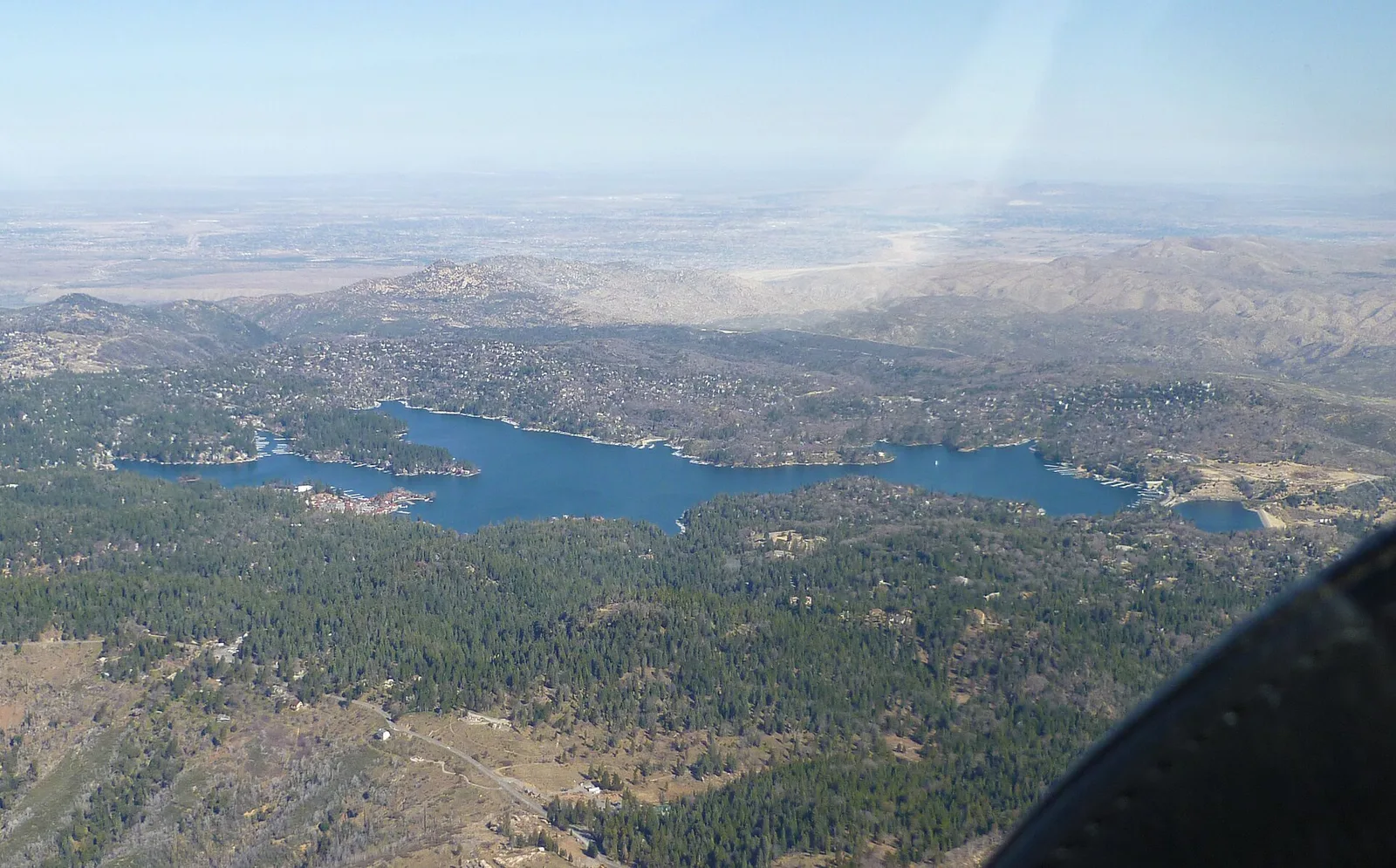 Lake Arrowhead Aerial View — Lake Arrowhead airbnb marketing