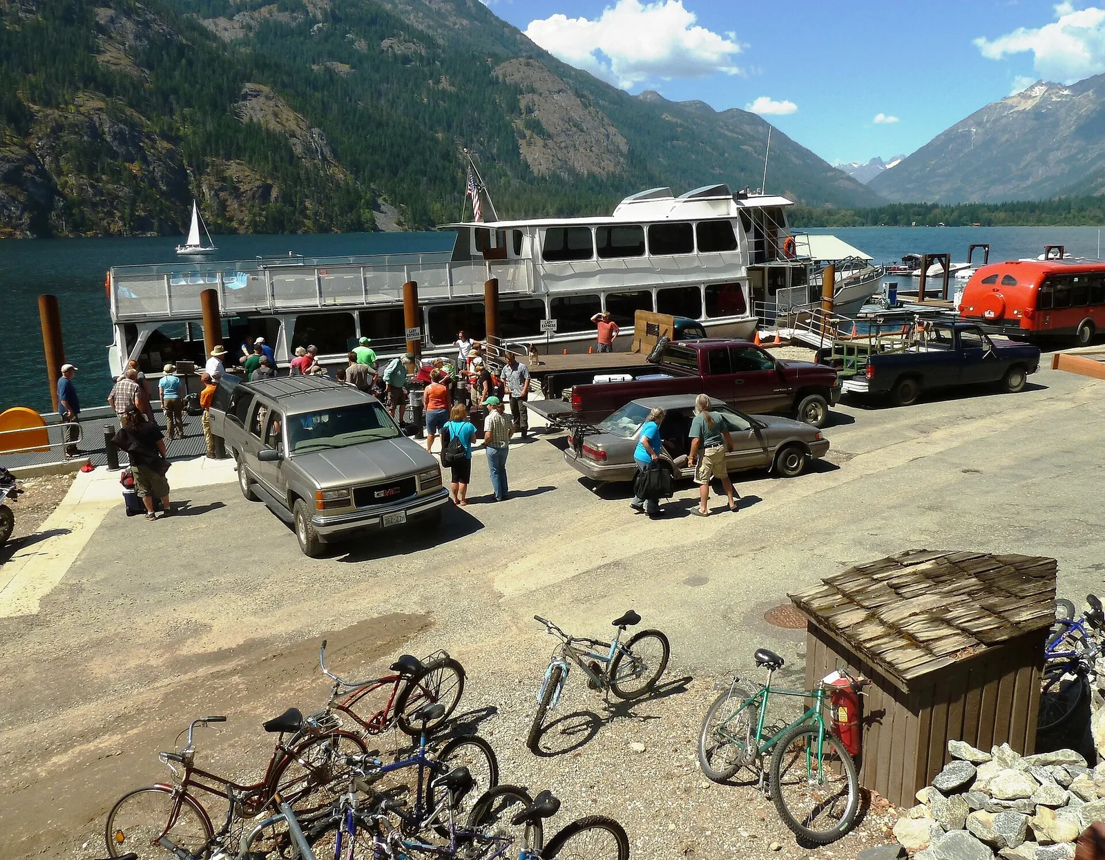 Ferry time in Stehekin — Lake Chelan airbnb marketing