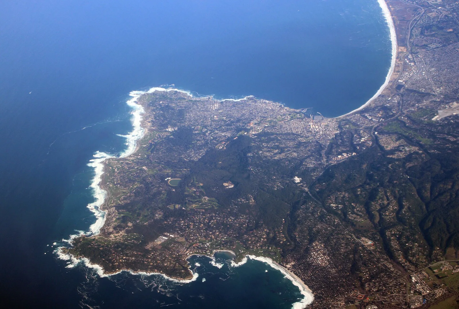 Aerial View of Monterey Peninsula — Monterey & Carmel airbnb marketing