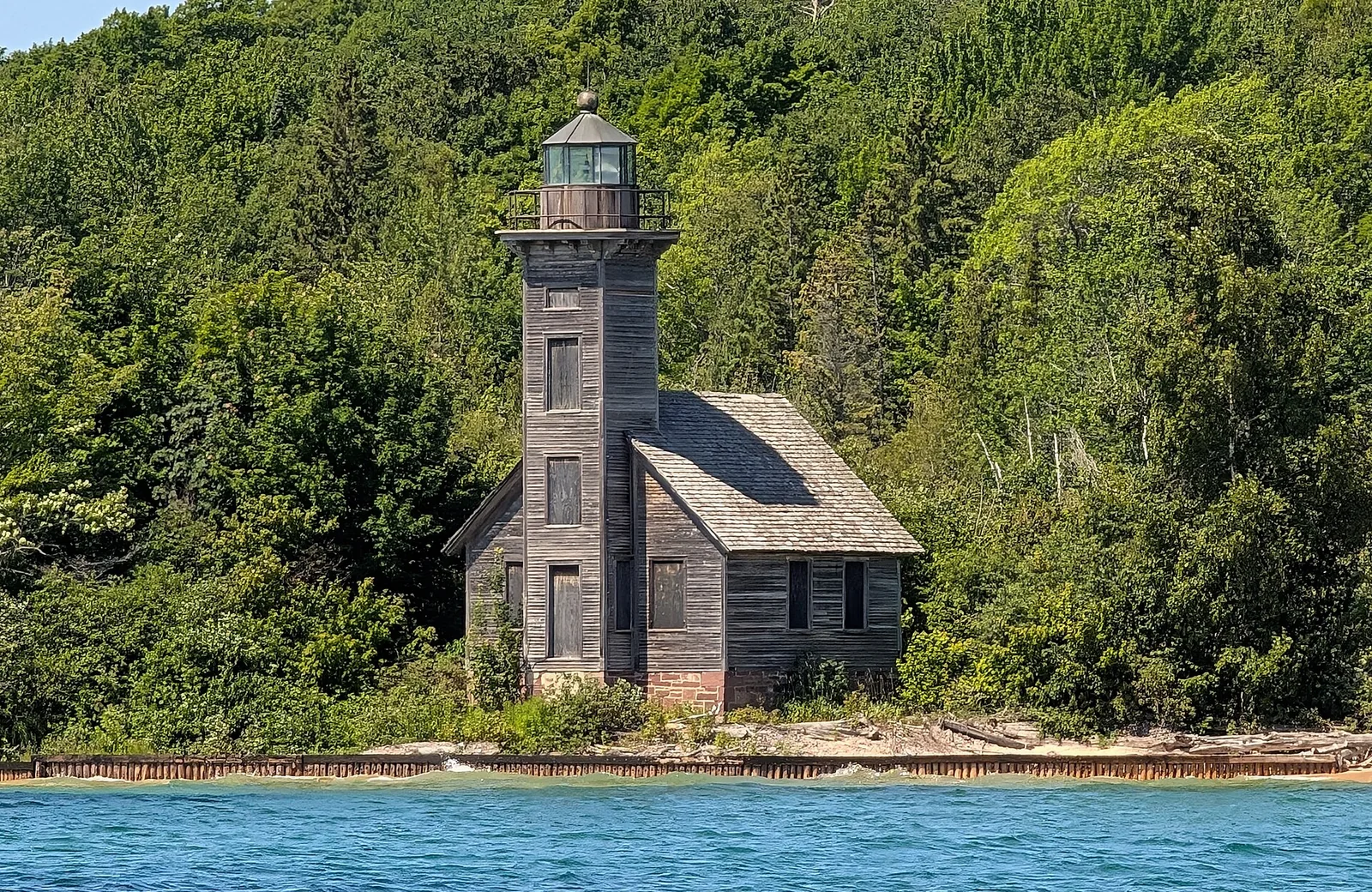 Grand Island East Channel Lighthouse — Munising airbnb marketing