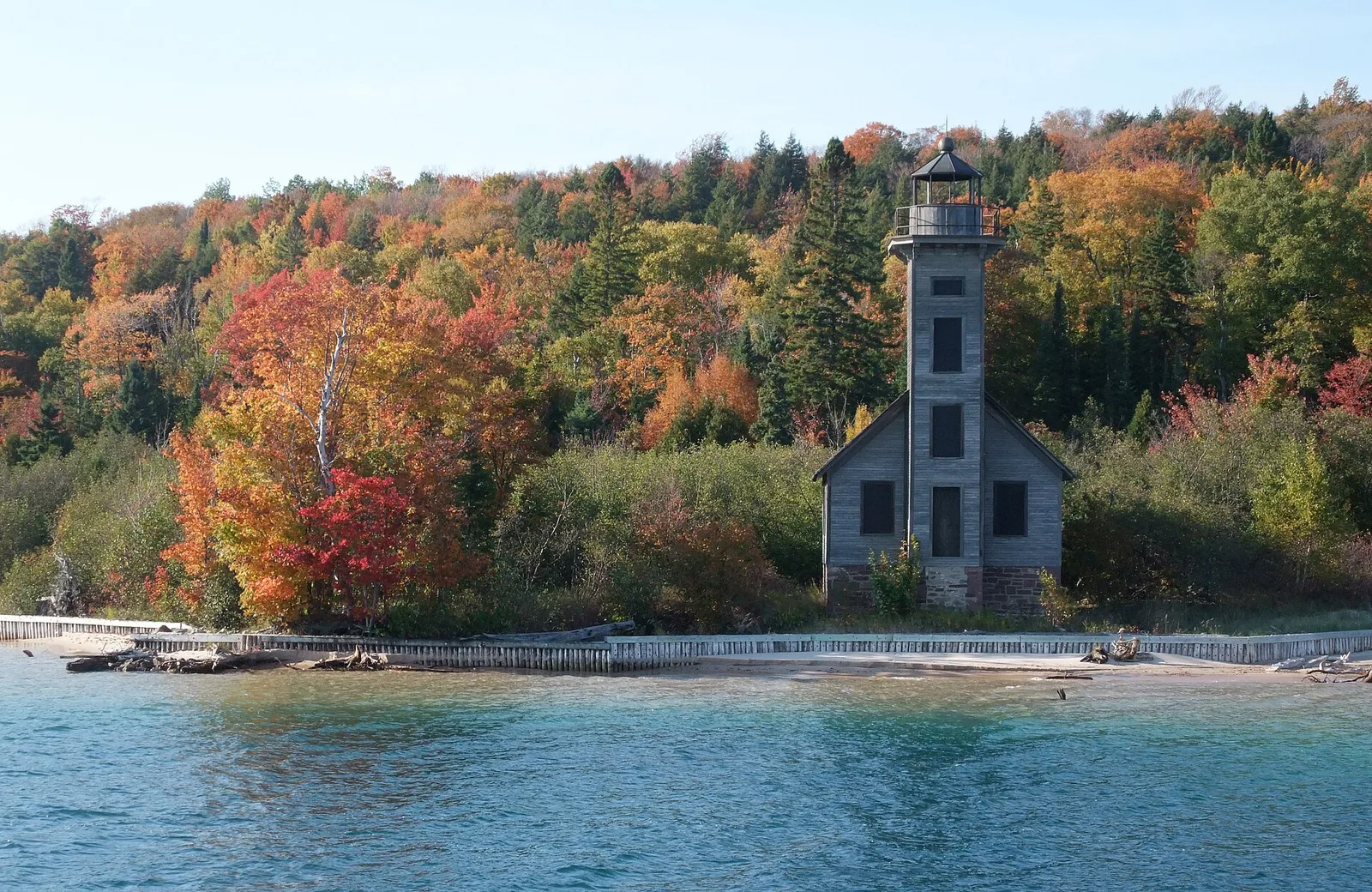 Grand Island East Channel Lighthouse — Munising airbnb marketing