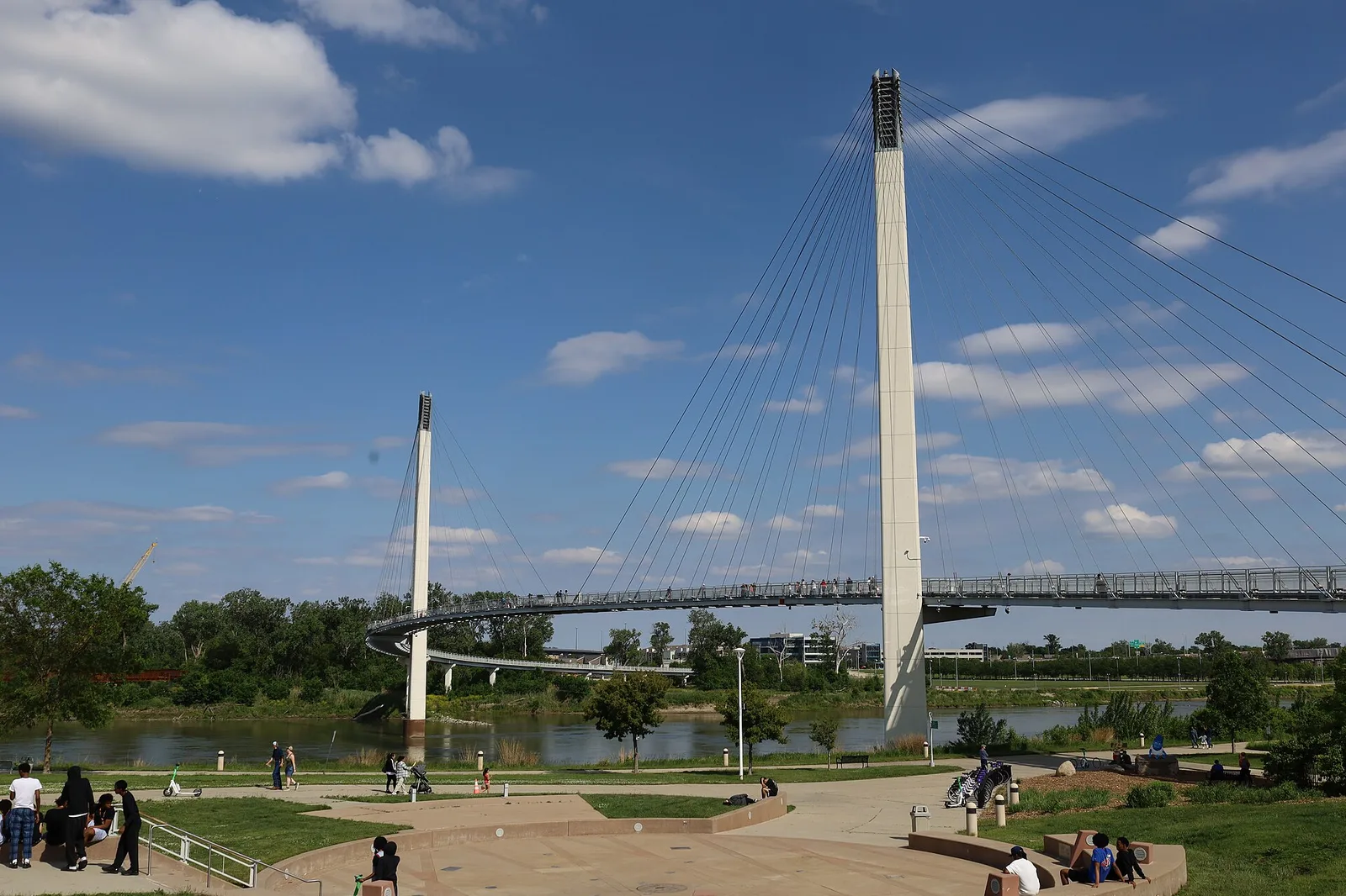 Bob Kerrey Pedestrian Bridge 2025d — Omaha airbnb marketing