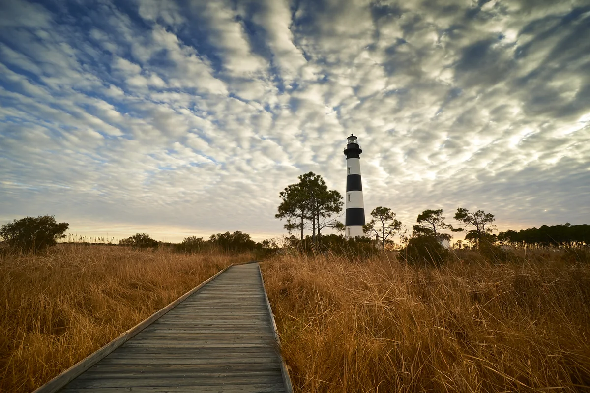 Bodie Island Lighthouse on the Outer Banks of North Carolina
