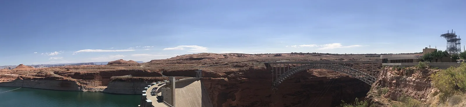 Panorama of Glen Canyon Dam — Page airbnb marketing