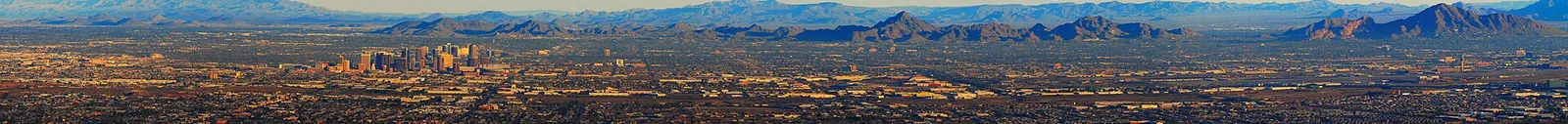 Downtown PHX Panorama — Phoenix airbnb marketing