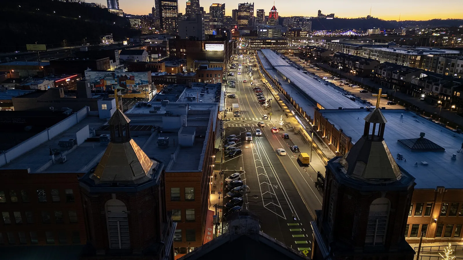 Strip District — Pittsburgh skyline