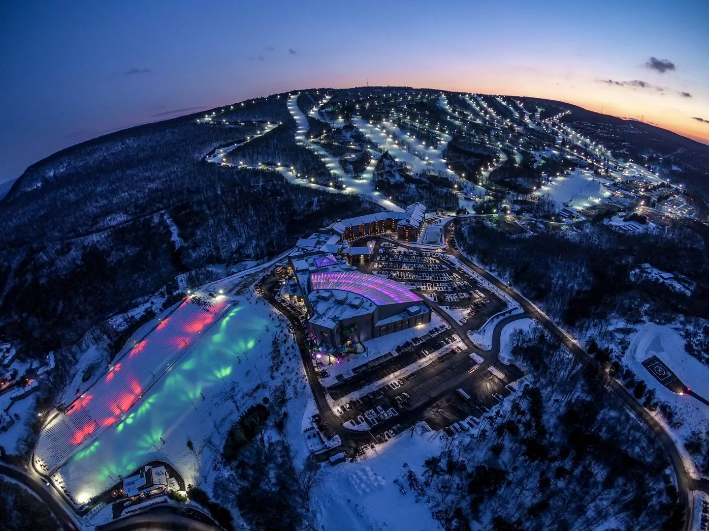Camelback Resort in Winter — The Poconos airbnb marketing