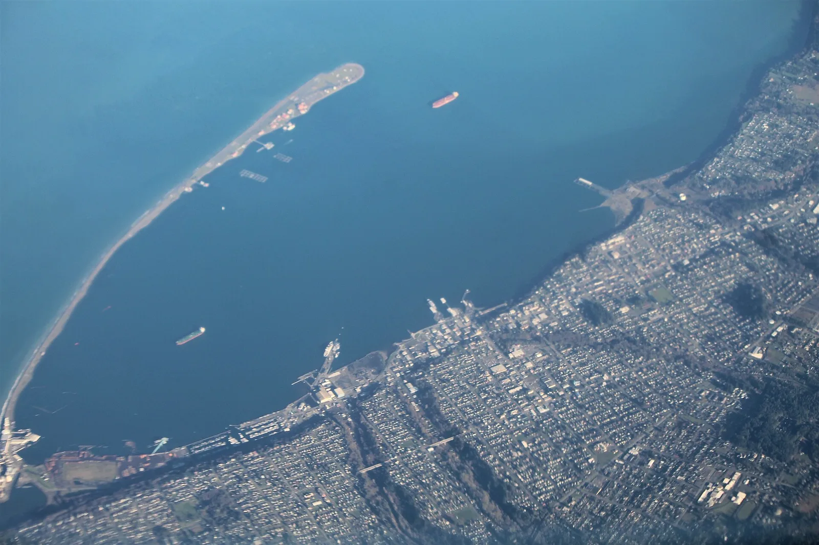 Aerial view of Port Angeles — Port Angeles airbnb marketing