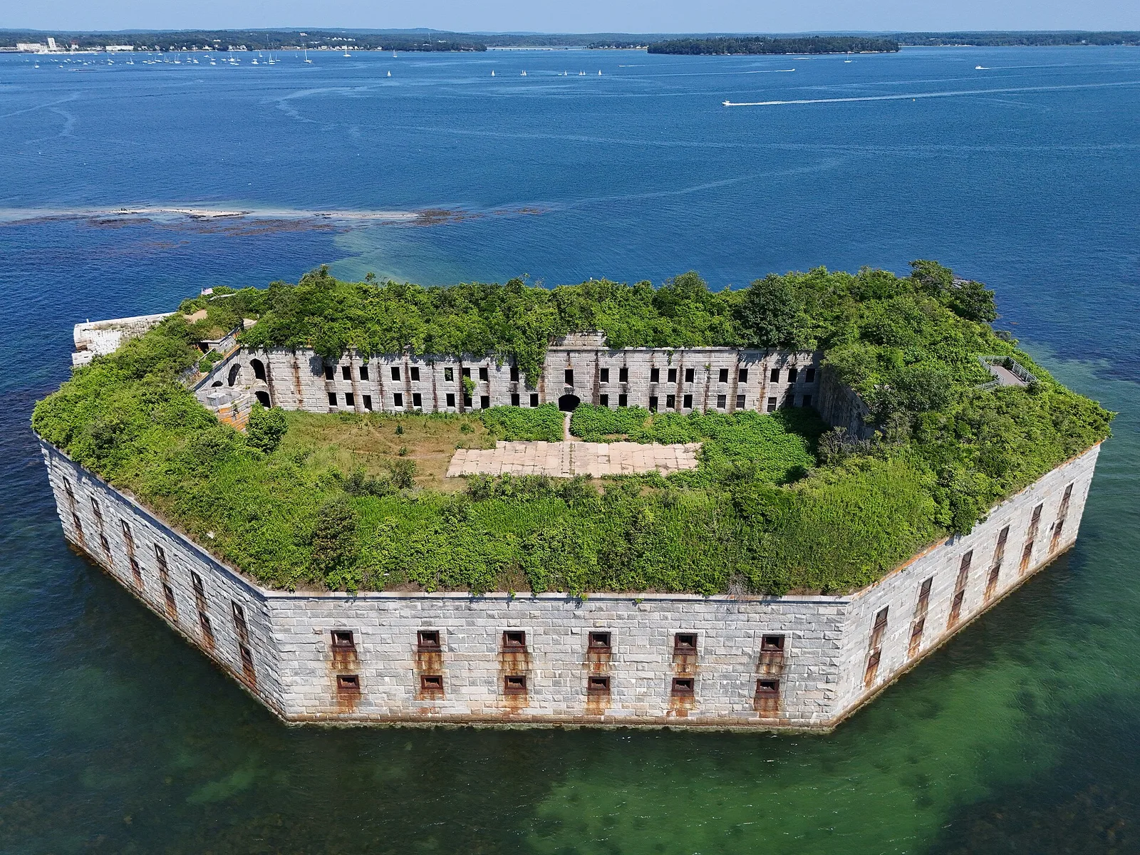 Fort Gorges in Portland, Maine — Portland airbnb marketing
