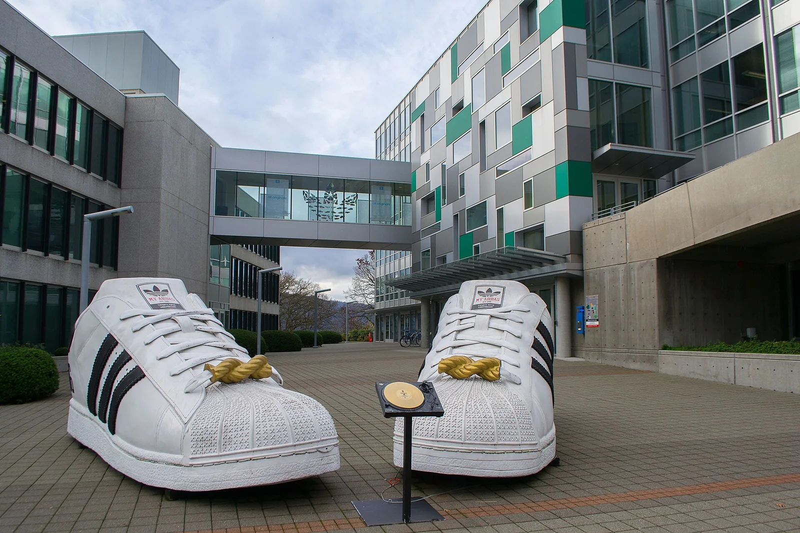 Adidas Village Giant Shoes — Portland airbnb marketing