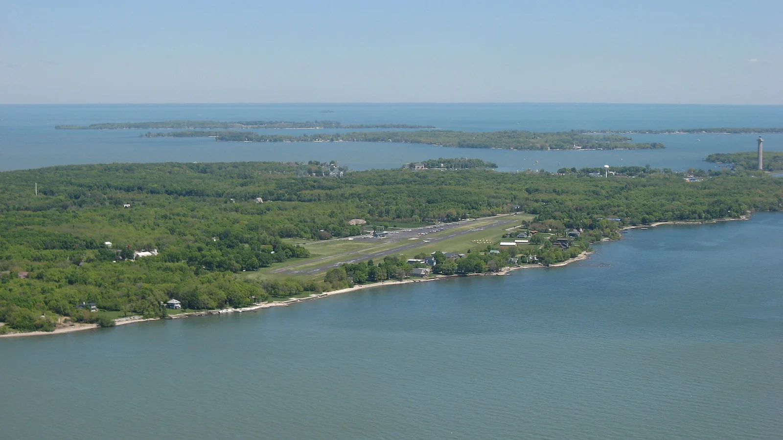 Put-in-Bay from the air — Put-in-Bay airbnb marketing