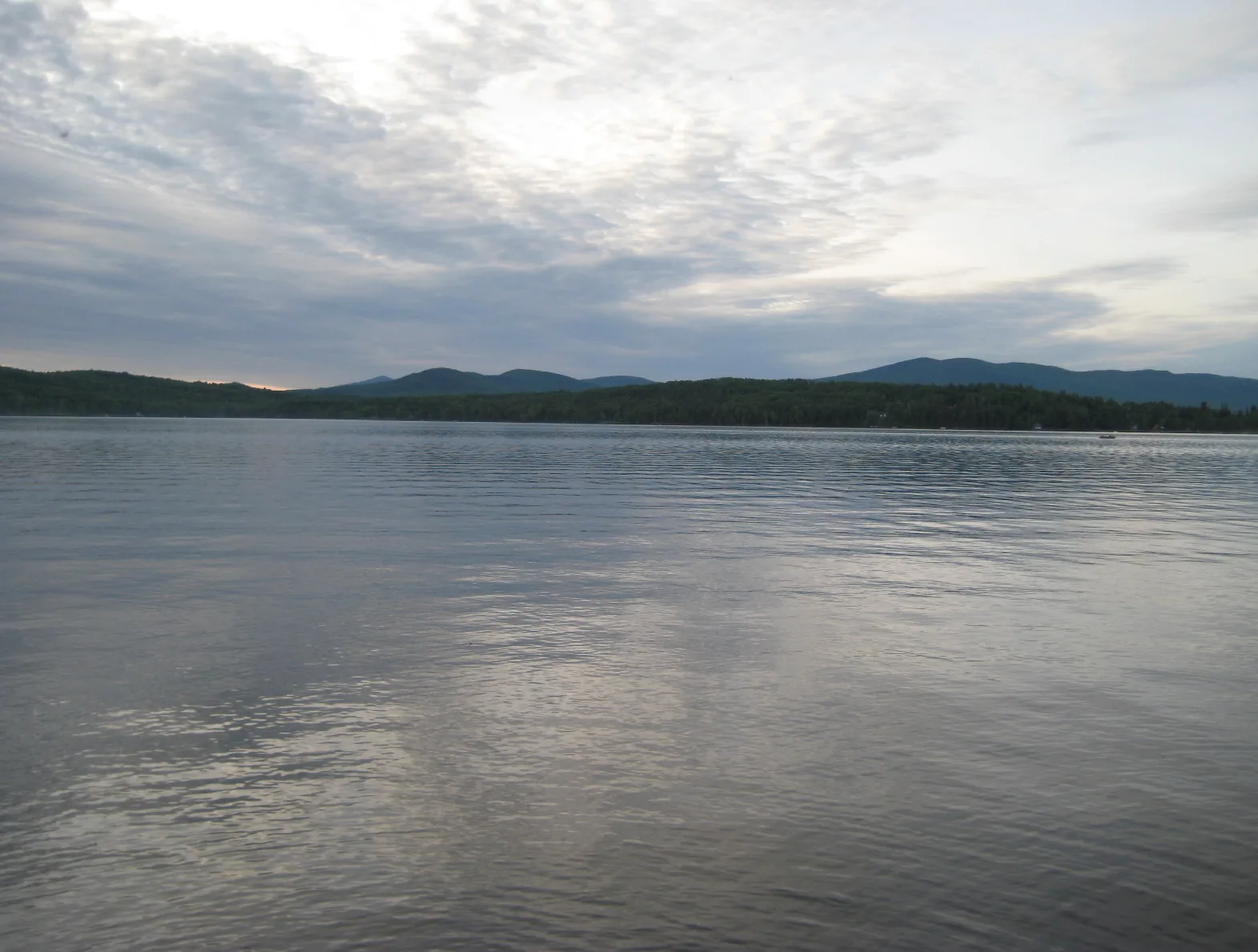 Rangeley Lake from its southern edge, inside the State Park — Rangeley airbnb marketing
