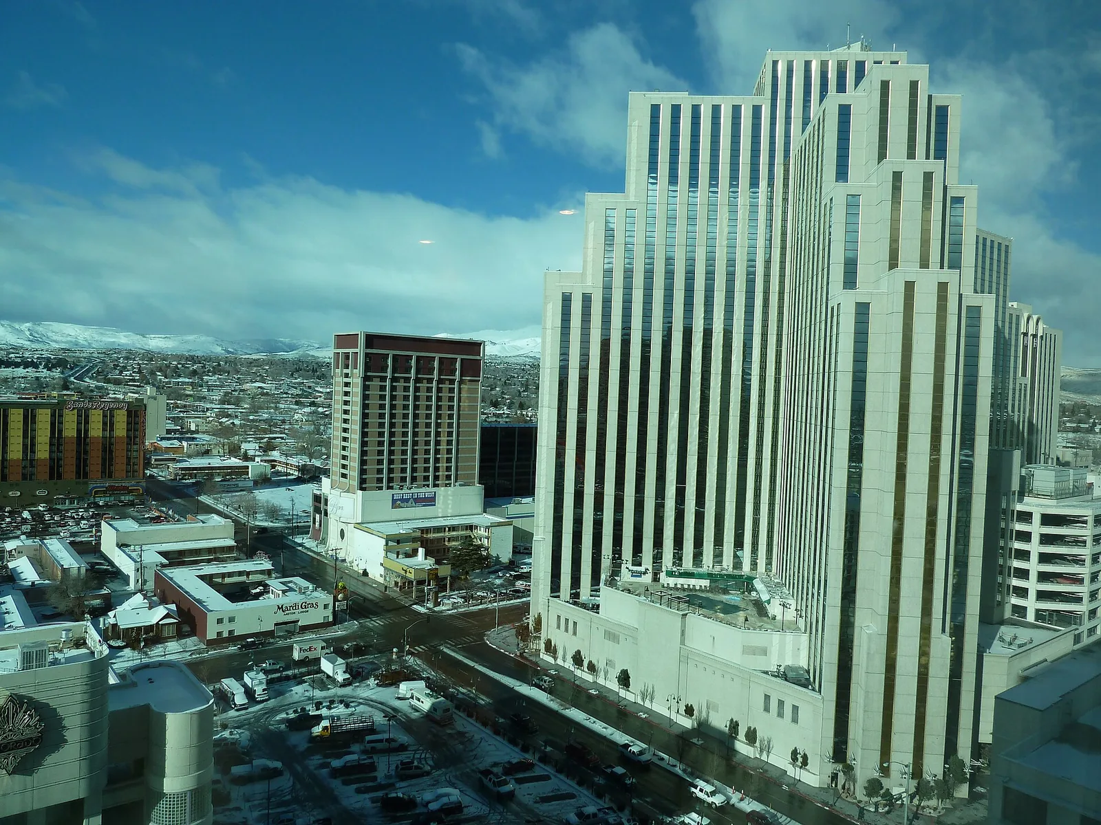 Reno With Silver Legacy — Reno Nevada arch
