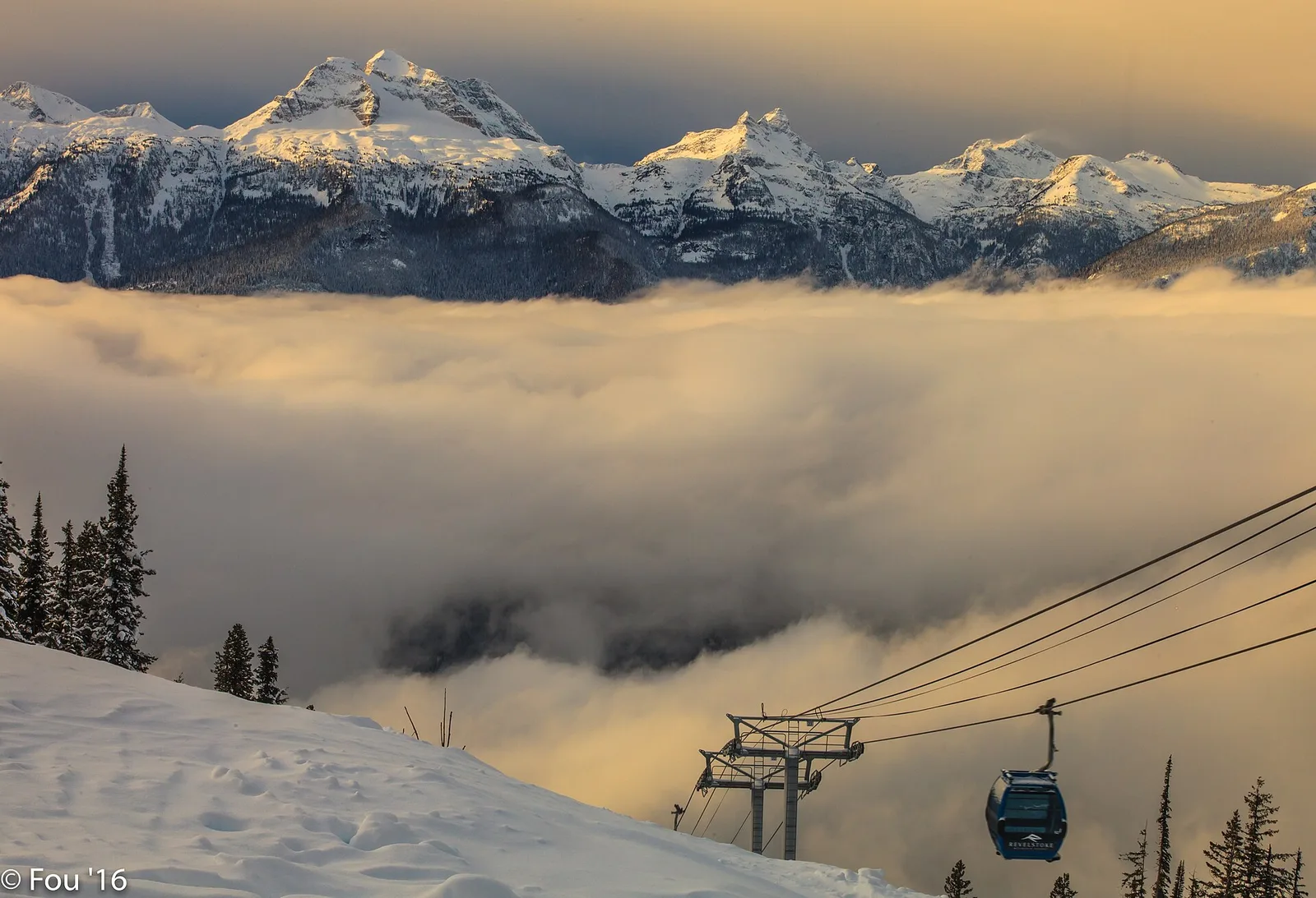 Mt Begbie range from Mt Revelstoke ski area — Revelstoke airbnb marketing