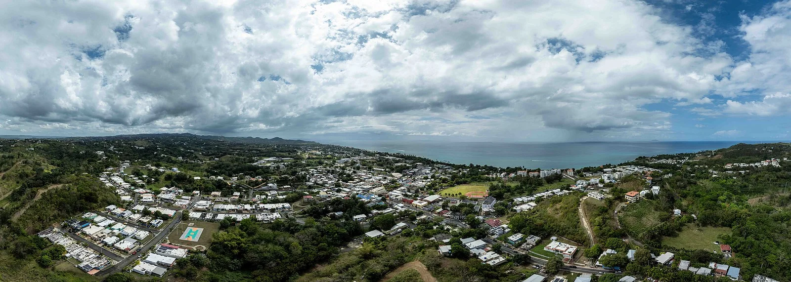 Rincon Aerial Panorama — Rincón airbnb marketing