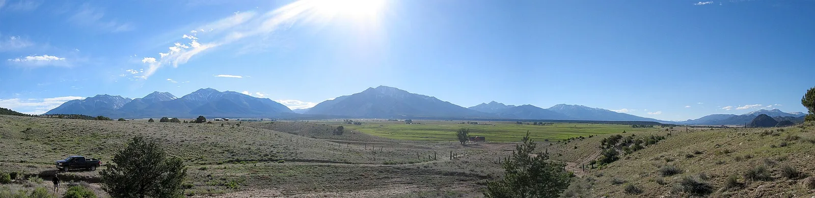 Collegiate peaks pano large — Salida airbnb marketing