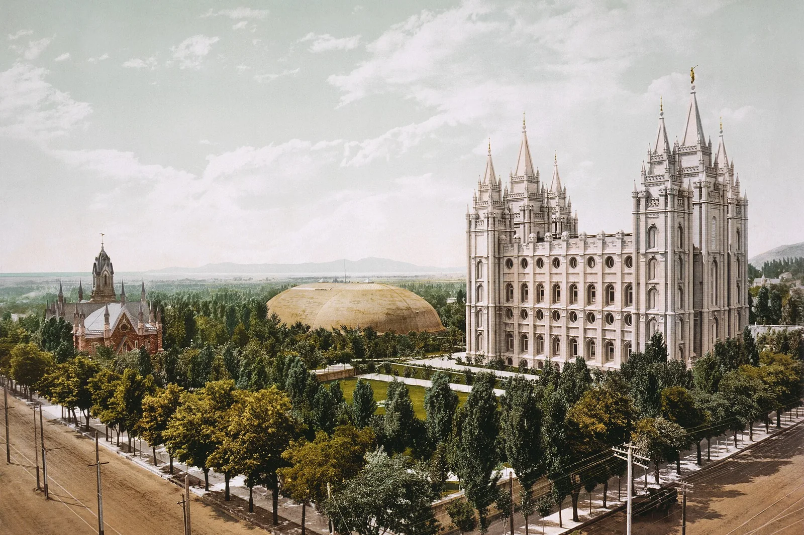 Temple Square, Salt Lake City, in 1899 — Salt Lake City airbnb marketing