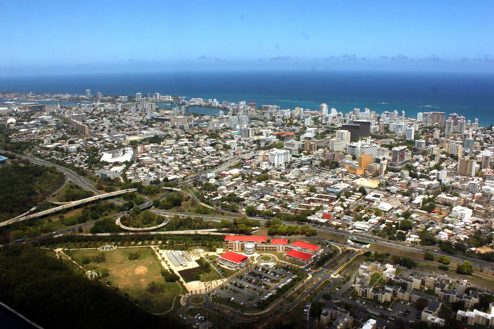 Aerial view of Condado, Santurce, San Juan, Puerto Rico — San Juan airbnb marketing