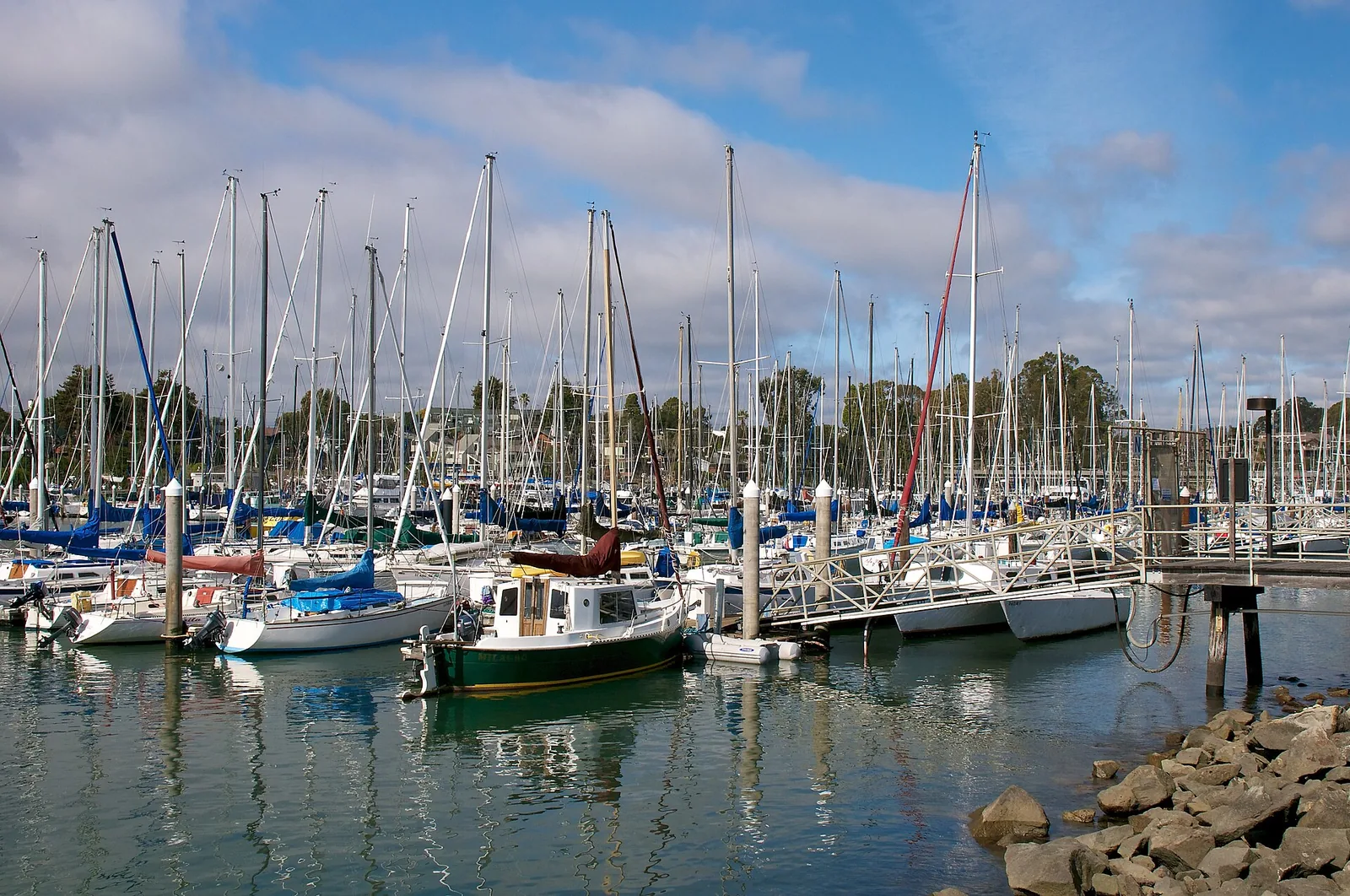 Boats In Santa Cruz Harbor — Santa Cruz California boardwalk