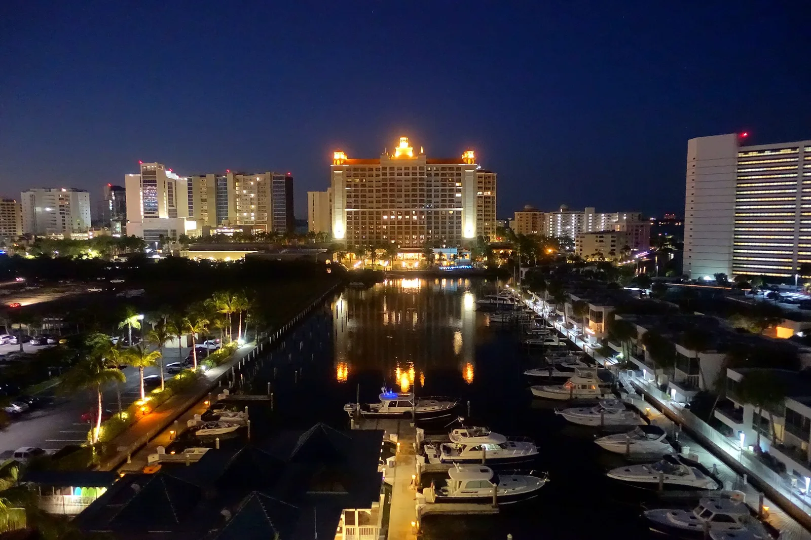 Marina at night Sarasota, Florida DSC00842 — Sarasota airbnb marketing