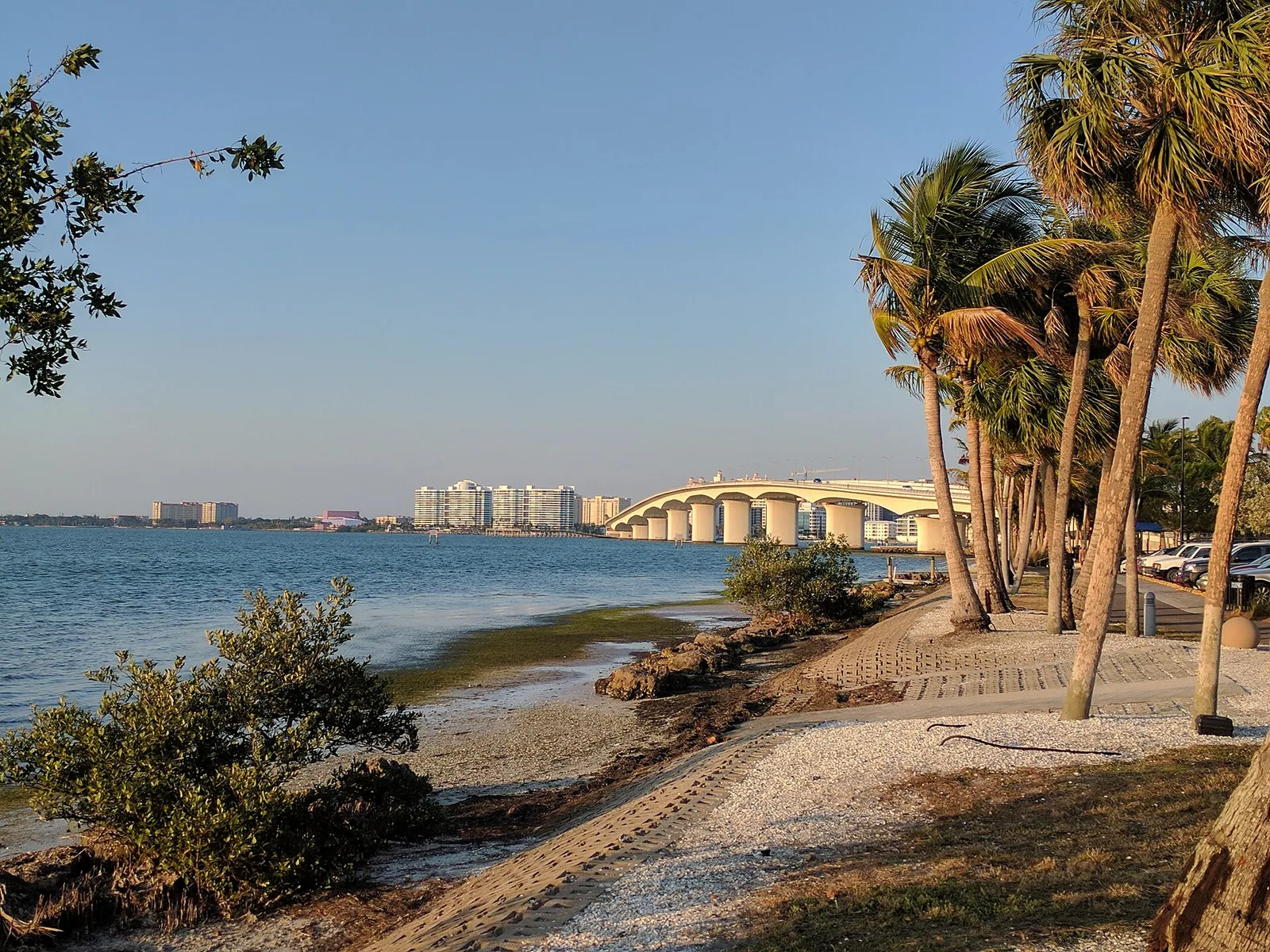 Ringling Causeway from Bird Key — Sarasota airbnb marketing