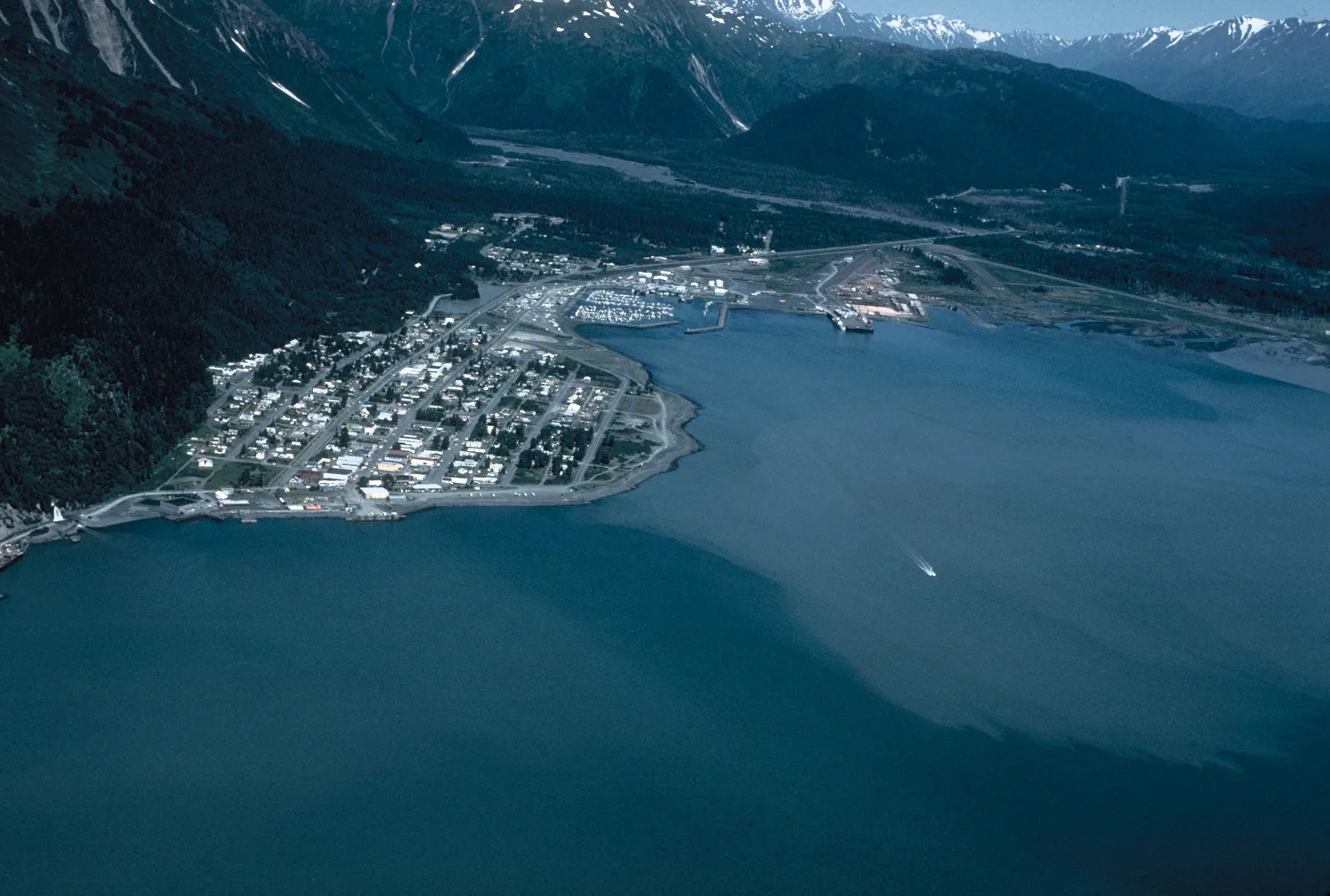 Seward Alaska aerial view — Seward airbnb marketing