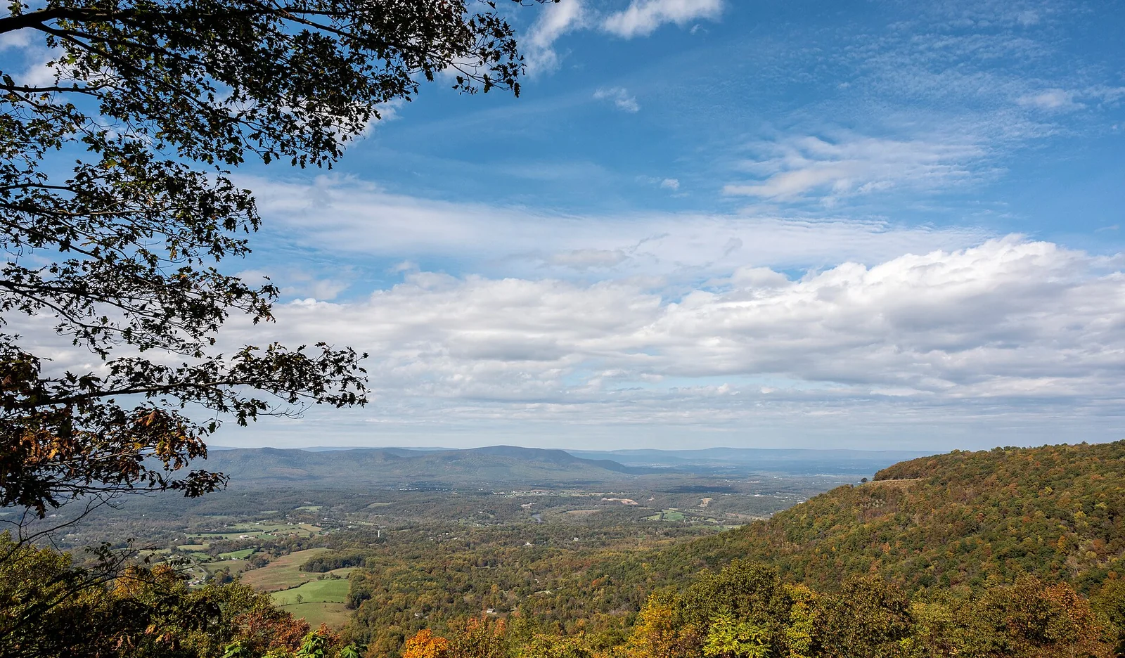 Fall view into the Shenandoah Valley — Shenandoah Valley airbnb marketing