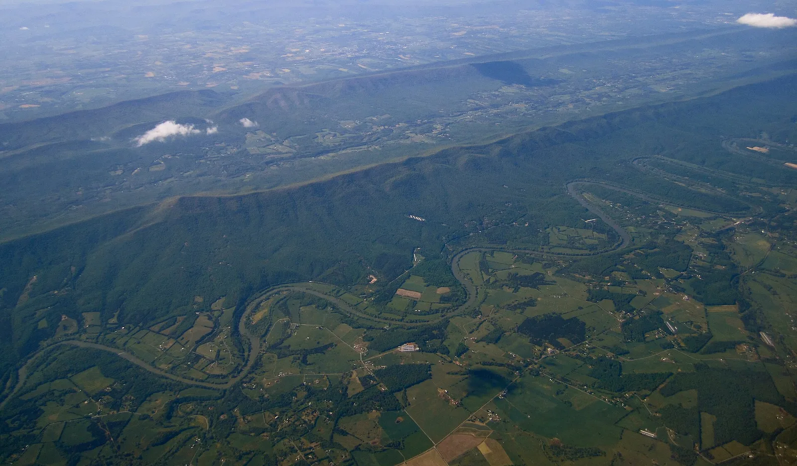 Shenandoah River, aerial — Shenandoah Valley airbnb marketing