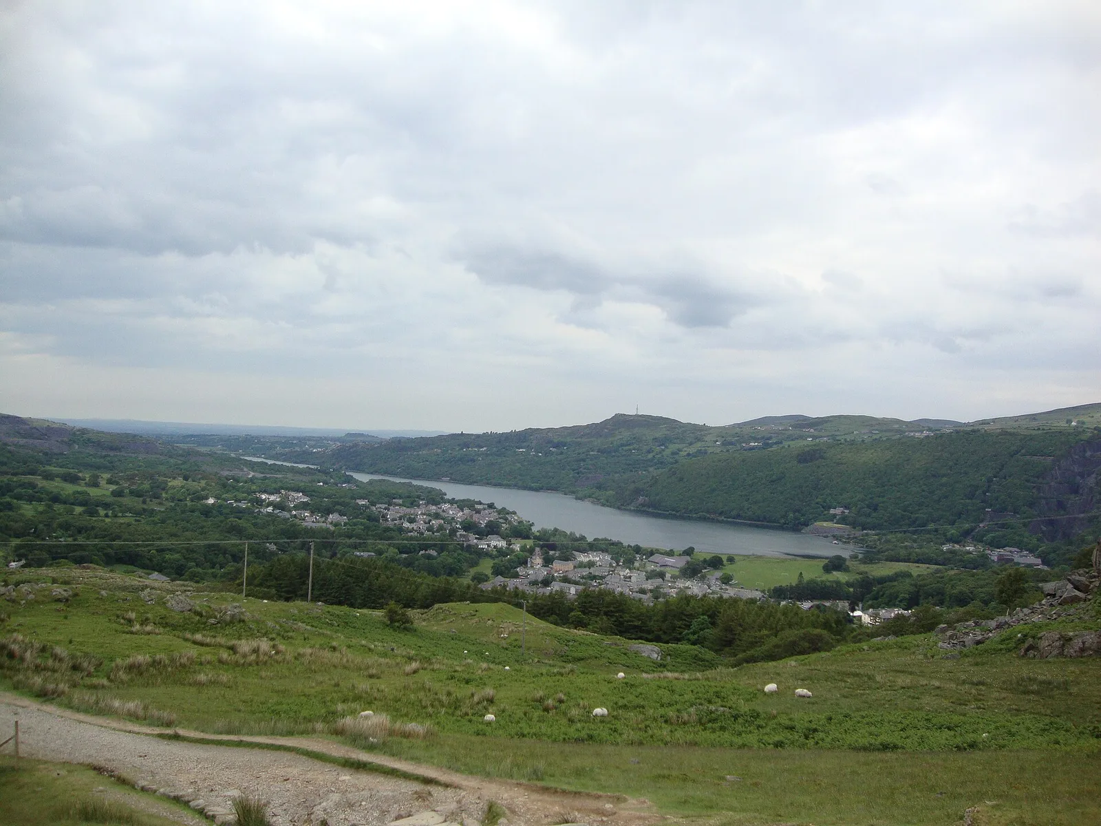 Llanberis from above — Snowdonia airbnb marketing