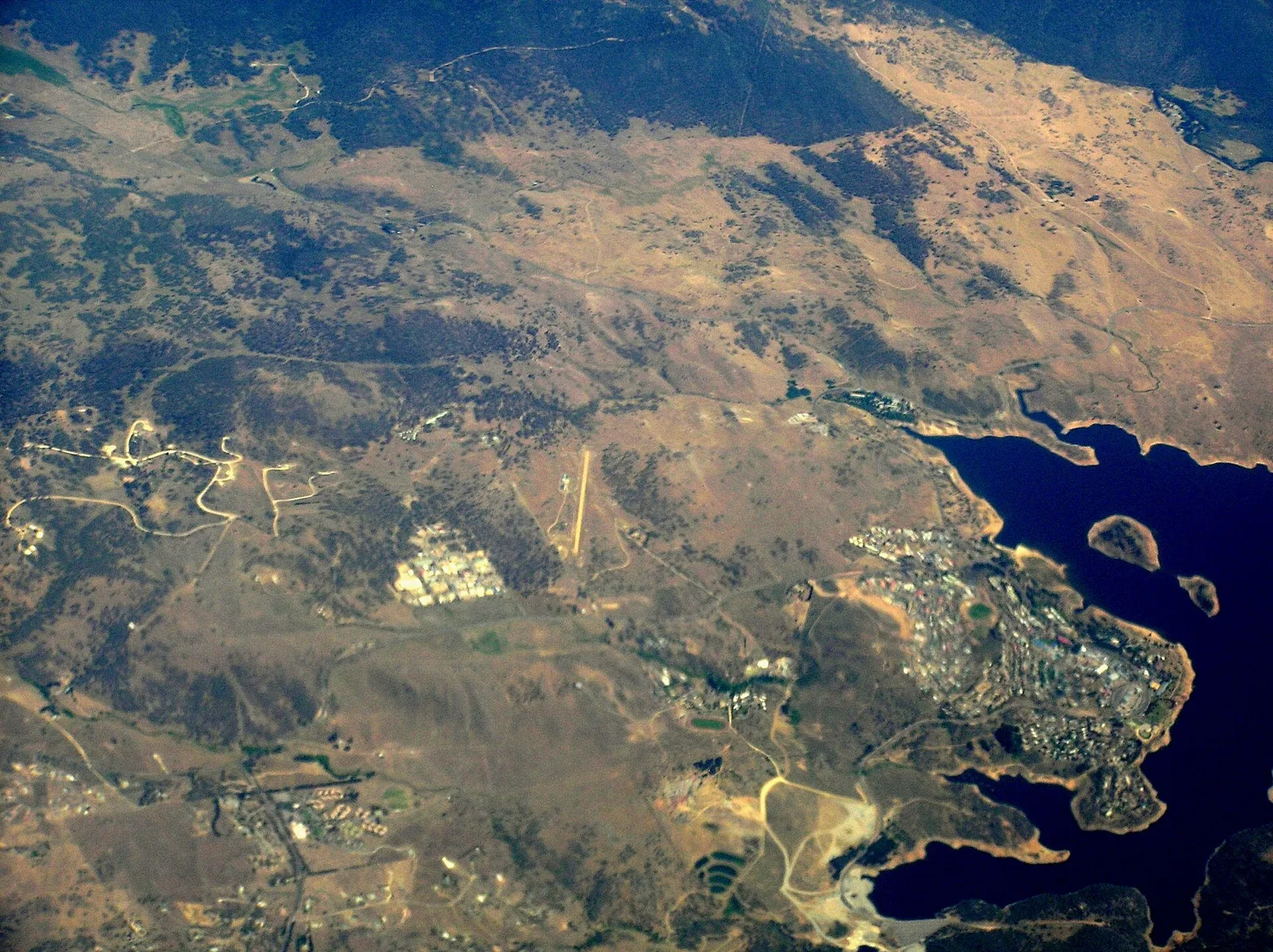 Jindabyne aerial — Snowy Mountains airbnb marketing