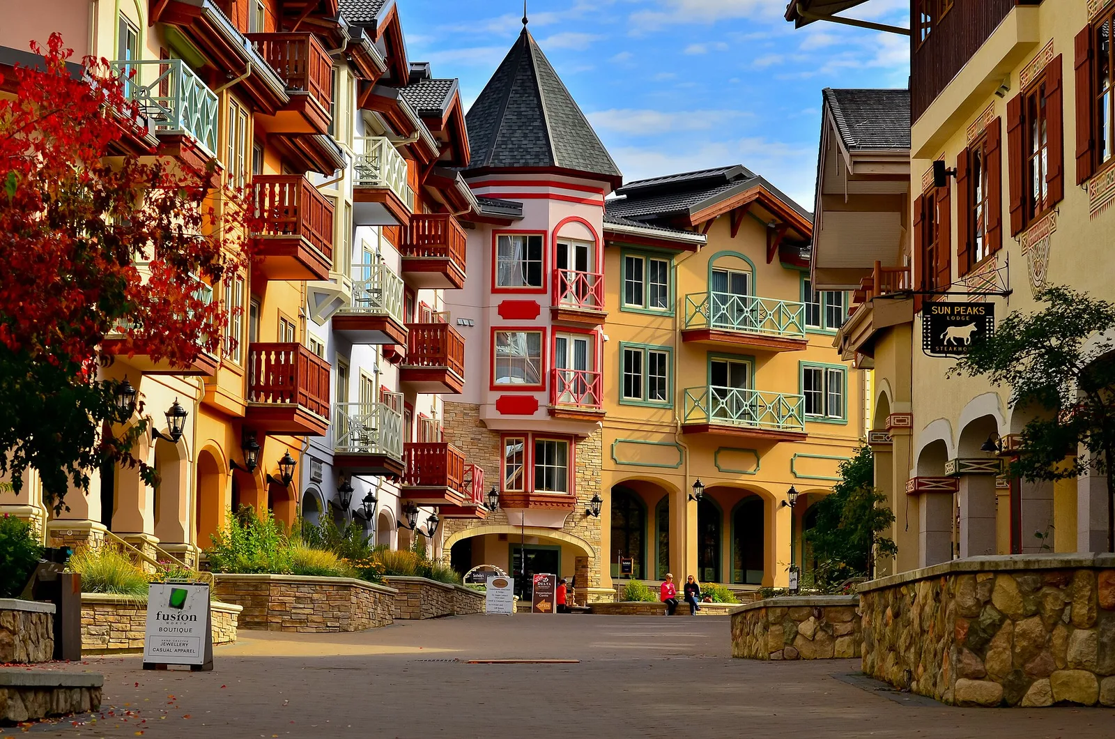 Sun Peaks, BC downtown — Sun Peaks airbnb marketing