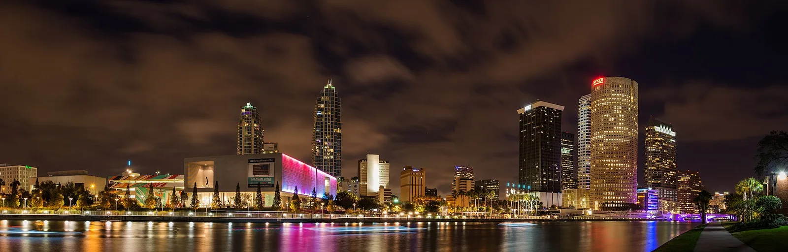 Tampa Night Panoramic — Tampa airbnb marketing