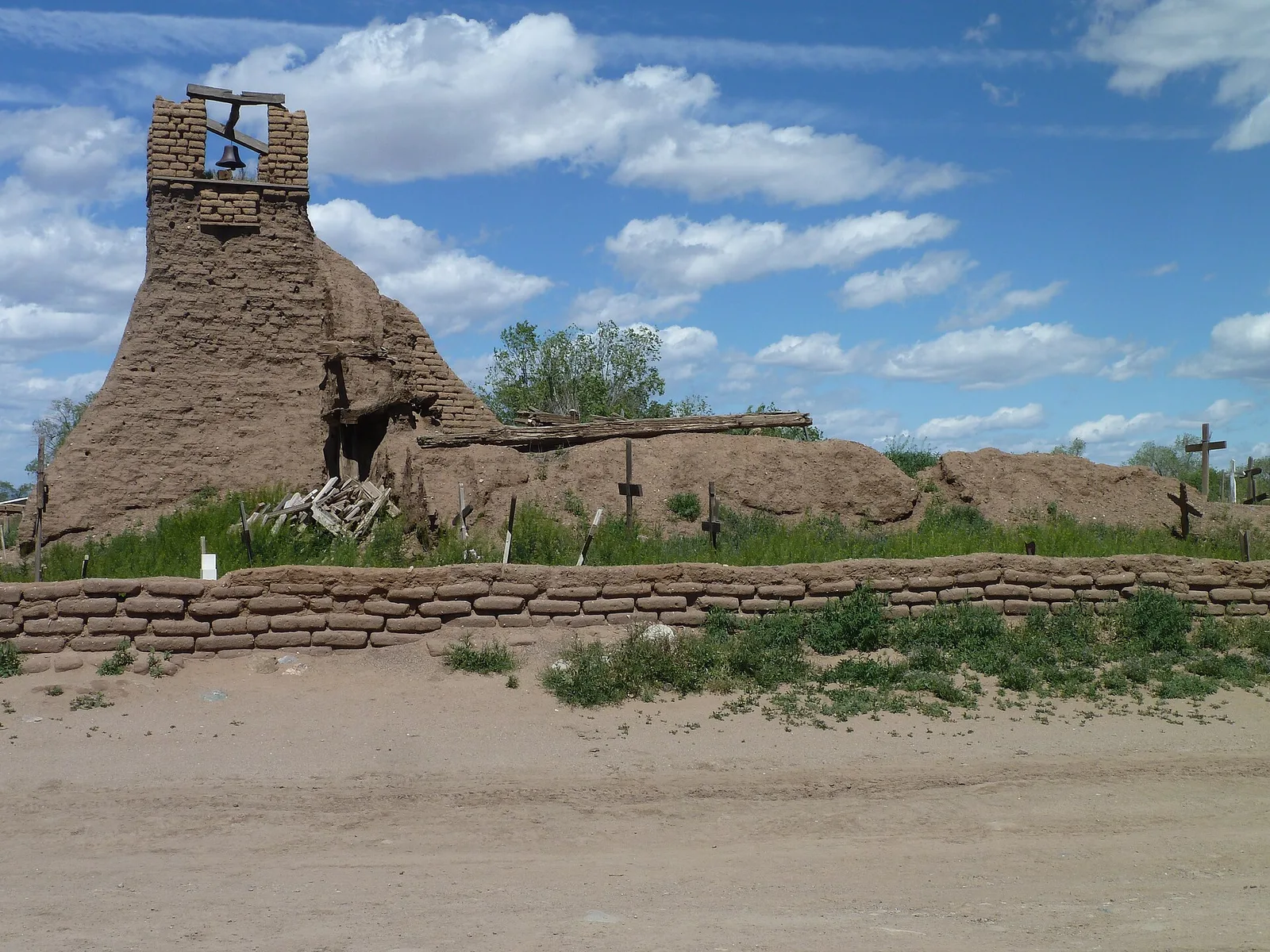 Church ruins at Taos Pueblo, NM — Taos airbnb marketing