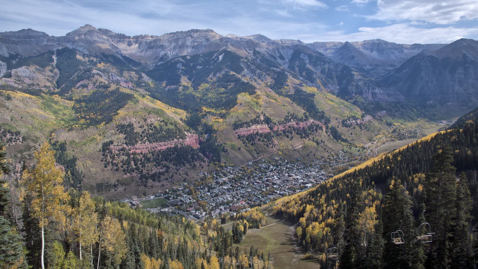Telluride from the ski hill — Telluride airbnb marketing
