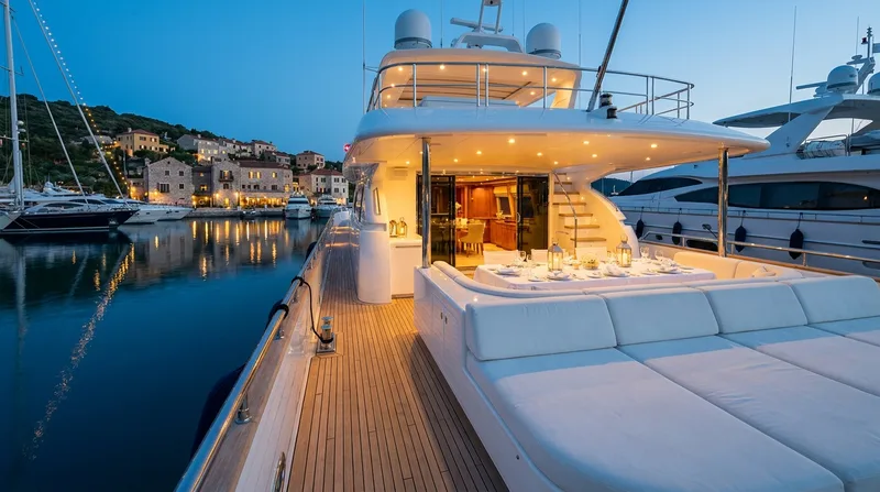 Yacht charter and dockside stay marketing
