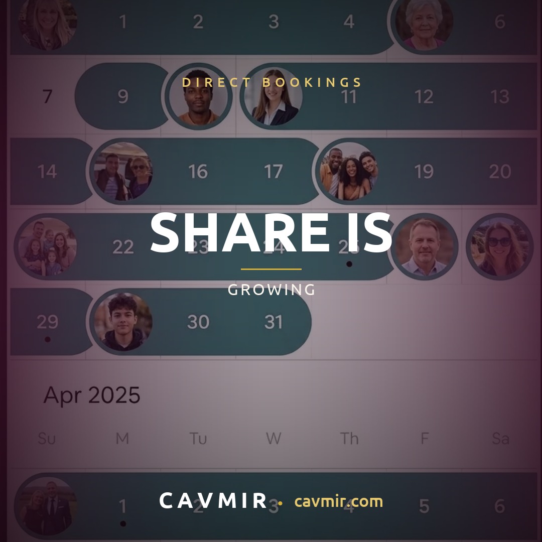 Cavmir Instagram post — the direct booking channel is growing